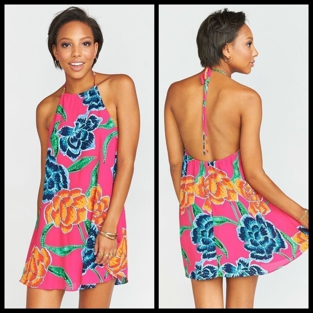 💕SHOW ME YOUR MUMU💕 Katy Halter Dress Floral NWT - Picture 6 of 8